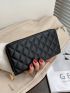 Quilted Pattern Long Wallet