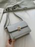 Mini Croc Embossed Crossbody Bag