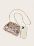 Sequins Decor Chain Novelty Bag