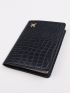 Minimalist Croc Embossed Passport Case