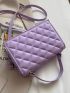 Mini Quilted Pattern Satchel Bag