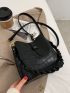 Mini Croc Embossed Bucket Bag