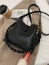 Mini Croc Embossed Bucket Bag