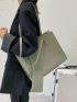 Minimalist Shoulder Tote Bag With Small Wallet