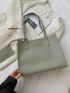 Minimalist Shoulder Tote Bag With Small Wallet