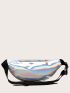 Holographic Double Pocket Fanny Pack