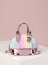 Mini Metallic Detail Ombre Dome Bag