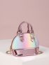 Mini Metallic Detail Ombre Dome Bag