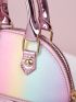 Mini Metallic Detail Ombre Dome Bag