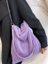 Minimalist Chain Fluffy Shoulder Bag