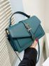 Metal Buckle Flap Square Bag