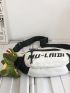 Letter Graphic Fanny Pack