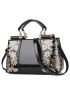 Sequins Decor Satchel Bag