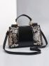 Sequins Decor Satchel Bag