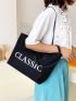 Letter Graphic Tote Bag