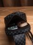 Mini Geo Pattern Pocket Front Sling Bag