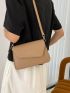 Minimalist Irregular Flap Crossbody Bag