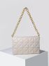 Quilted Flap Chain Shoulder Bag