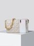 Quilted Flap Chain Shoulder Bag