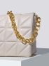 Quilted Flap Chain Shoulder Bag