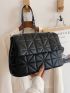 Quilted Flap Chain Shoulder Bag