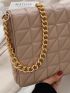 Minimalist Quilted Flap Square Bag