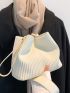 Minimalist Textured Bucket Bag