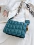 Mini Stitch Detail Chain Flap Square Bag