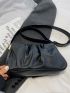 Ruched Design Crossbody Bag