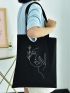 Figure Graphic Shopper Bag