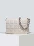 Quilted Embossed Shoulder Chain Bag