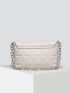 Quilted Embossed Shoulder Chain Bag