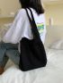 Minimalist Knitting Design Shopper Bag