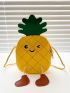 Mini Cartoon Pineapple Design Novelty Bag