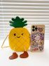 Mini Cartoon Pineapple Design Novelty Bag