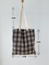 Plaid Tartan Pattern Shopper Bag