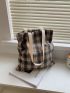 Plaid Tartan Pattern Shopper Bag