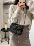 Mini Tweed Flap Crossbody Chain Bag