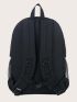 Knot Decor Side Pocket Backpack With Bag Charm