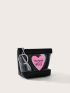 Clear Letter Graphic Purse