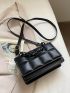 Mini Textured Flap Shoulder Bag