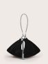 Tassel Decor Baguette Bag