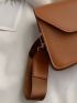 Minimalist Flap Design Crossbody Bag