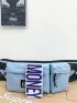 Letter Patch Fanny Pack