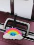 Colorblock Rainbow Design Luggage Tag