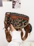 Leopard Pattern Fanny Pack With Coin Purse