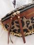 Leopard Pattern Fanny Pack With Coin Purse