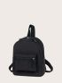Mini Pocket Front Corduroy Backpack