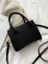 Mini Minimalist Lace Up Decor Satchel Bag