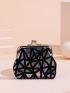 Holographic Geometric Graphic Coin Case